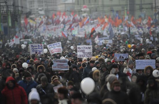 For Fair Election march and rally in Moscow