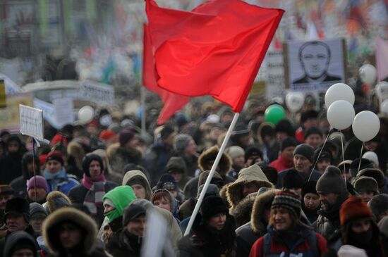 For Fair Election march and rally in Moscow