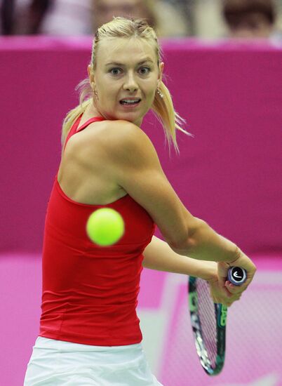 Tennis. 2012 Federation Cup. Russia vs. Spain