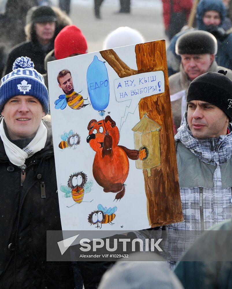 For Fair Election march and rally in Moscow