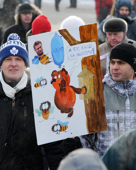 For Fair Election march and rally in Moscow