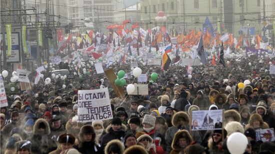 For Fair Election march and rally in Moscow