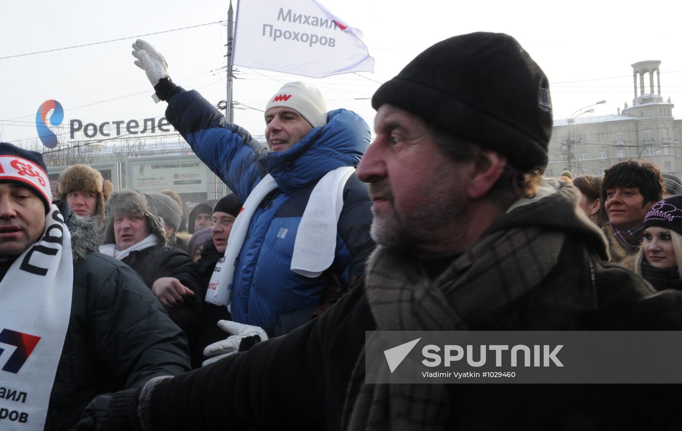 For Fair Election march and rally in Moscow