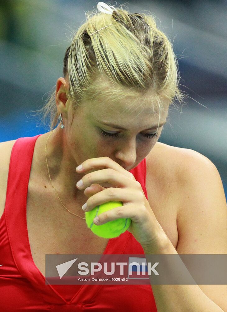 Tennis. 2012 Federation Cup. Russia vs. Spain