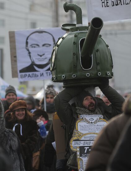 For Fair Election march and rally in Moscow