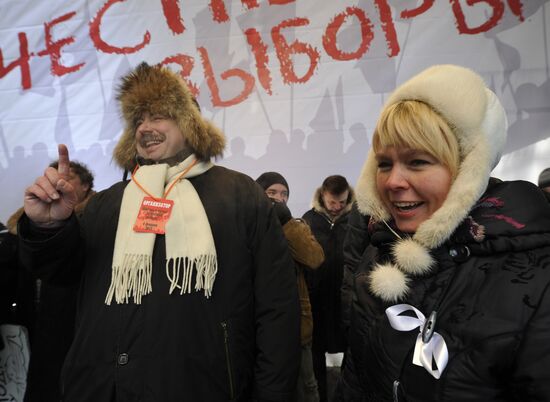 For Fair Election march and rally in Moscow