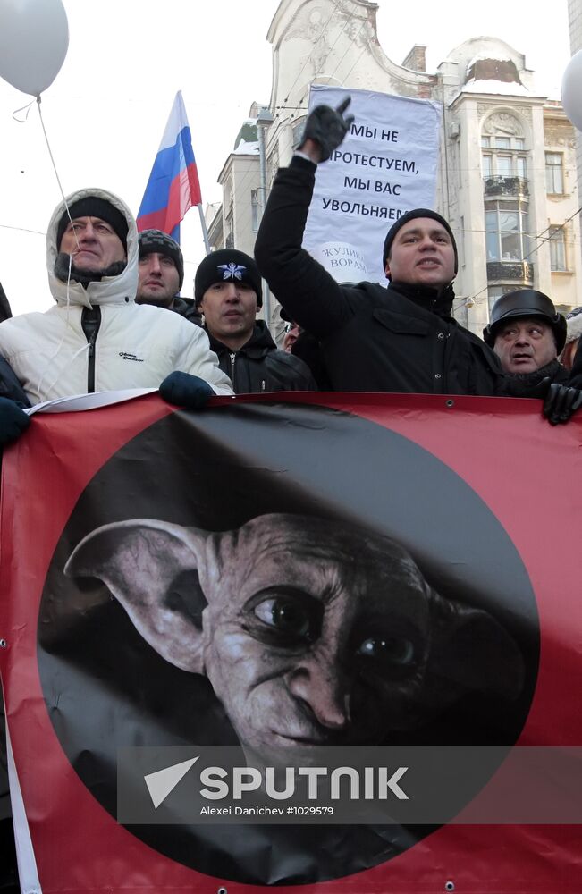 For Fair Elections march and rally in St Petersburg