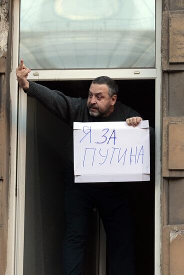 For Fair Elections march and rally in St Petersburg