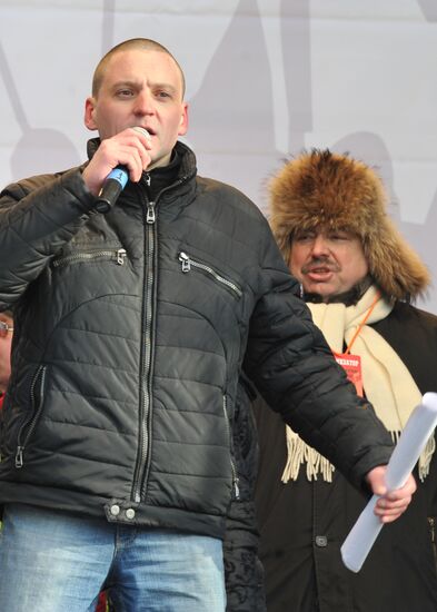 For Fair Election march and rally in Moscow