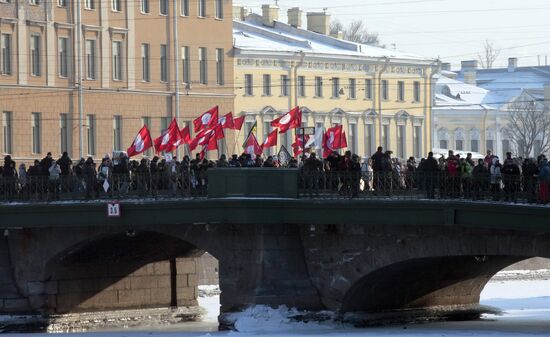 For Fair Elections march and rally in St Petersburg