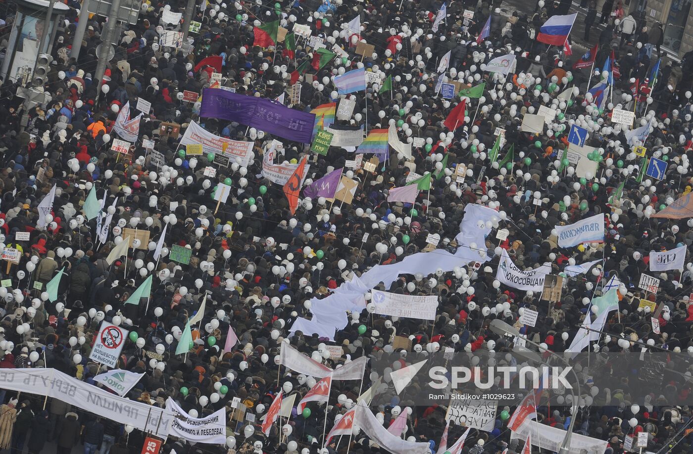 For Fair Election march and rally in Moscow