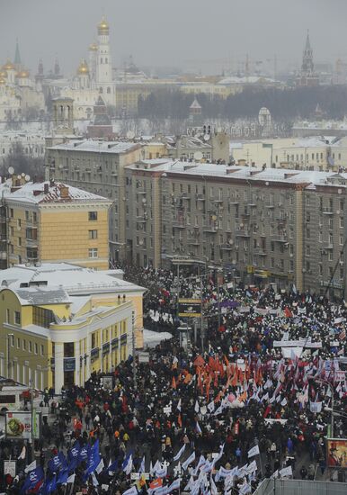 For Fair Election march and rally in Moscow