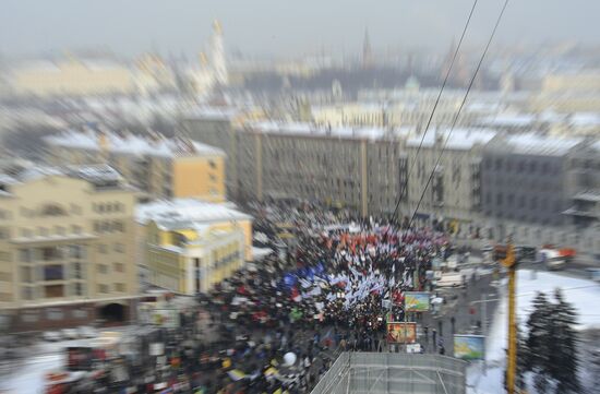 For Fair Election march and rally in Moscow