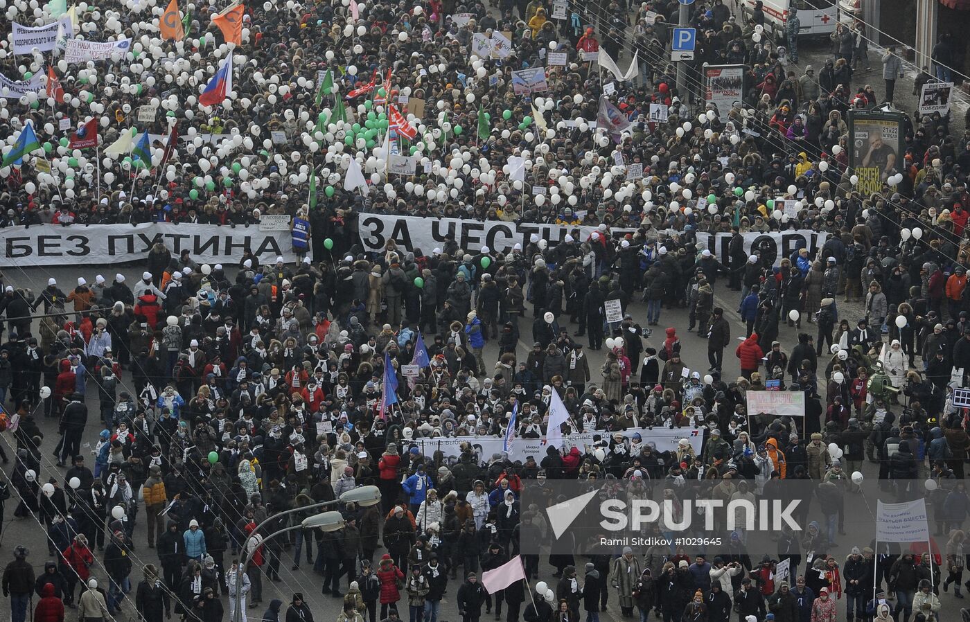 For Fair Election march and rally in Moscow