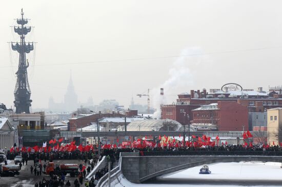 For Fair Election march and rally in Moscow
