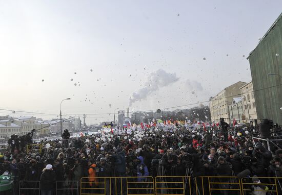 For Fair Election march and rally in Moscow