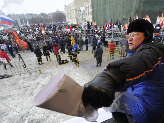 For Fair Election march and rally in Moscow