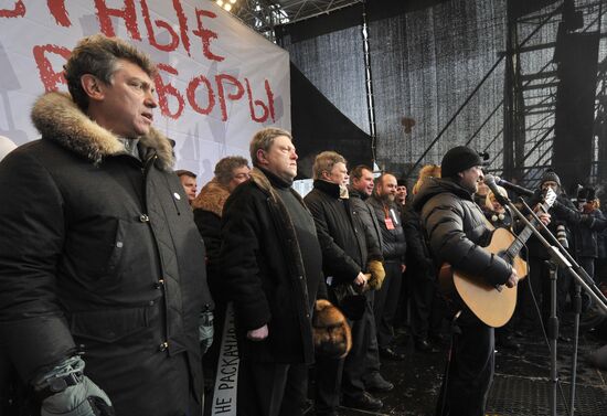 For Fair Election march and rally in Moscow