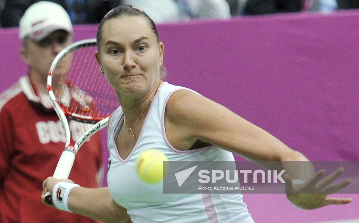 Tennis. 2012 Fed Cup. Russia vs. Spain