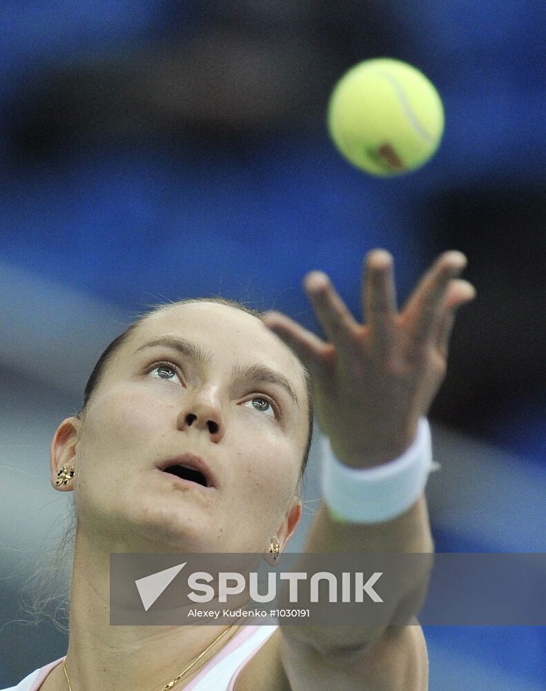 Tennis. 2012 Fed Cup. Russia vs. Spain