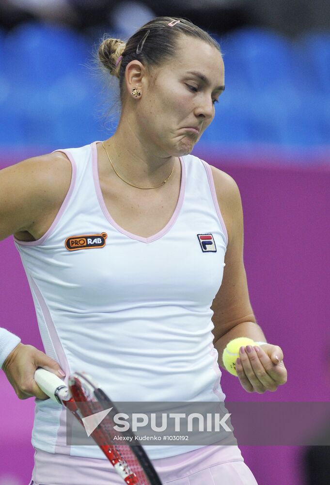 Tennis. 2012 Fed Cup. Russia vs. Spain