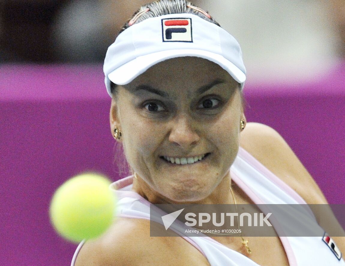 Tennis. 2012 Fed Cup. Russia vs. Spain