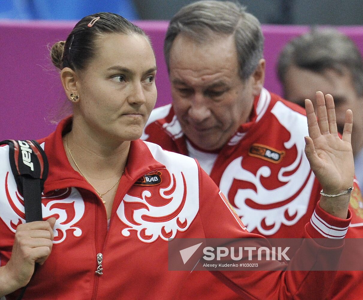Tennis. 2012 Fed Cup. Russia vs. Spain