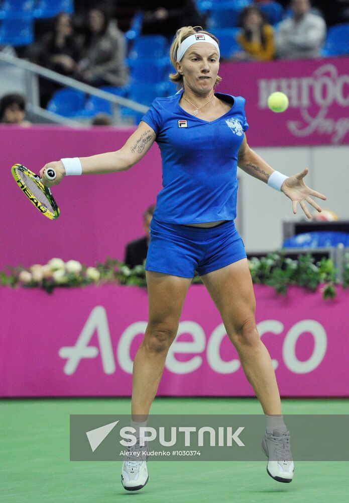 Tennis. 2012 Fed Cup. Russia vs. Spain