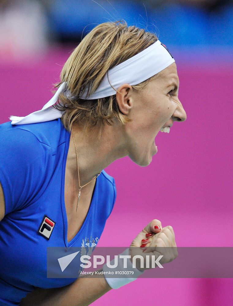 Tennis. 2012 Fed Cup. Russia vs. Spain