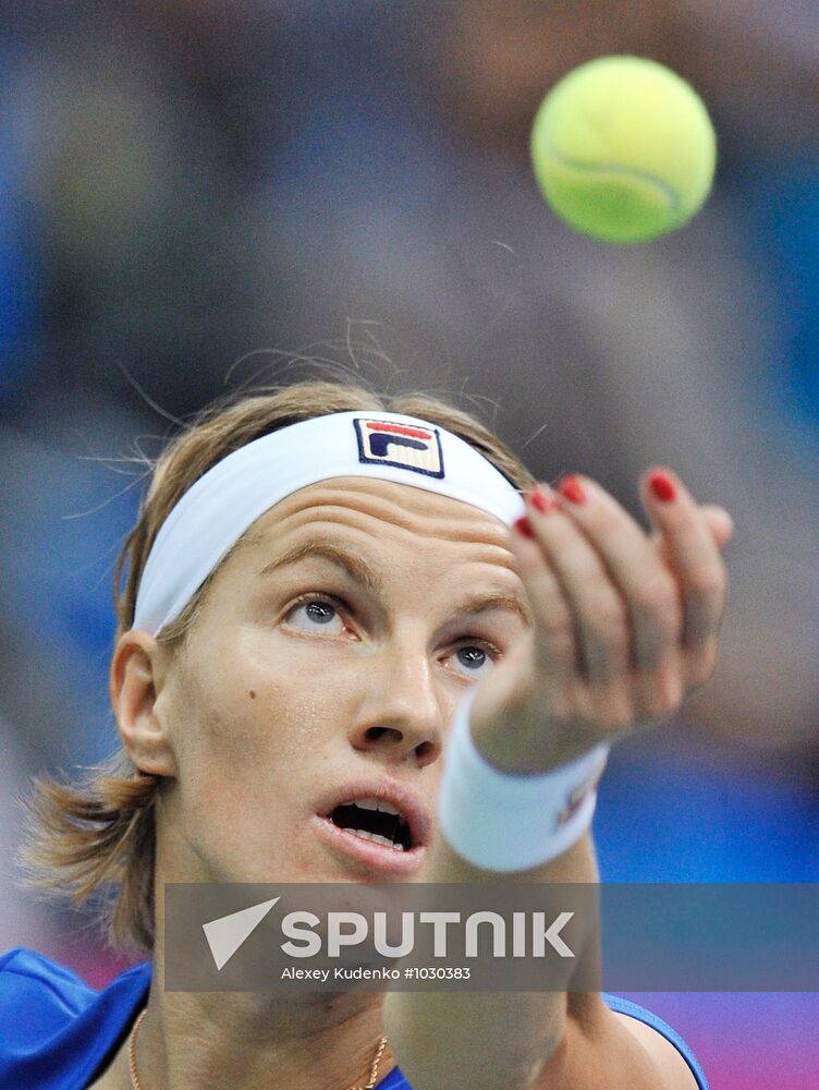 Tennis. 2012 Fed Cup. Russia vs. Spain