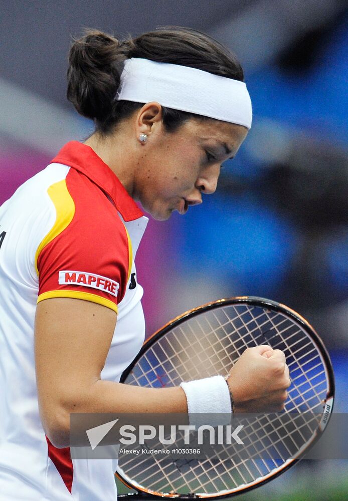 Tennis. 2012 Fed Cup. Russia vs. Spain