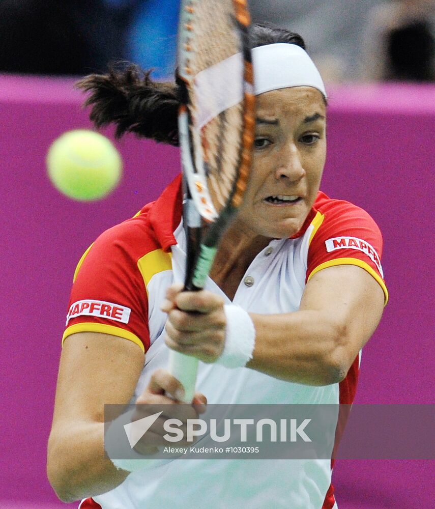 Tennis. 2012 Fed Cup. Russia vs. Spain