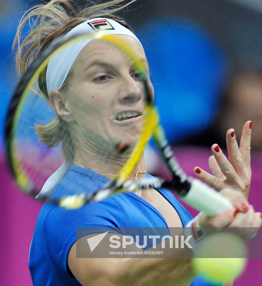 Tennis. 2012 Fed Cup. Russia vs. Spain
