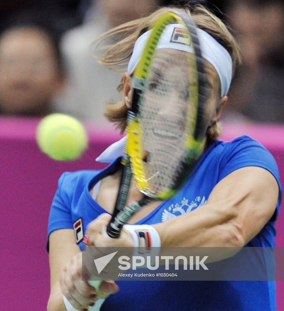 Tennis. 2012 Fed Cup. Russia vs. Spain