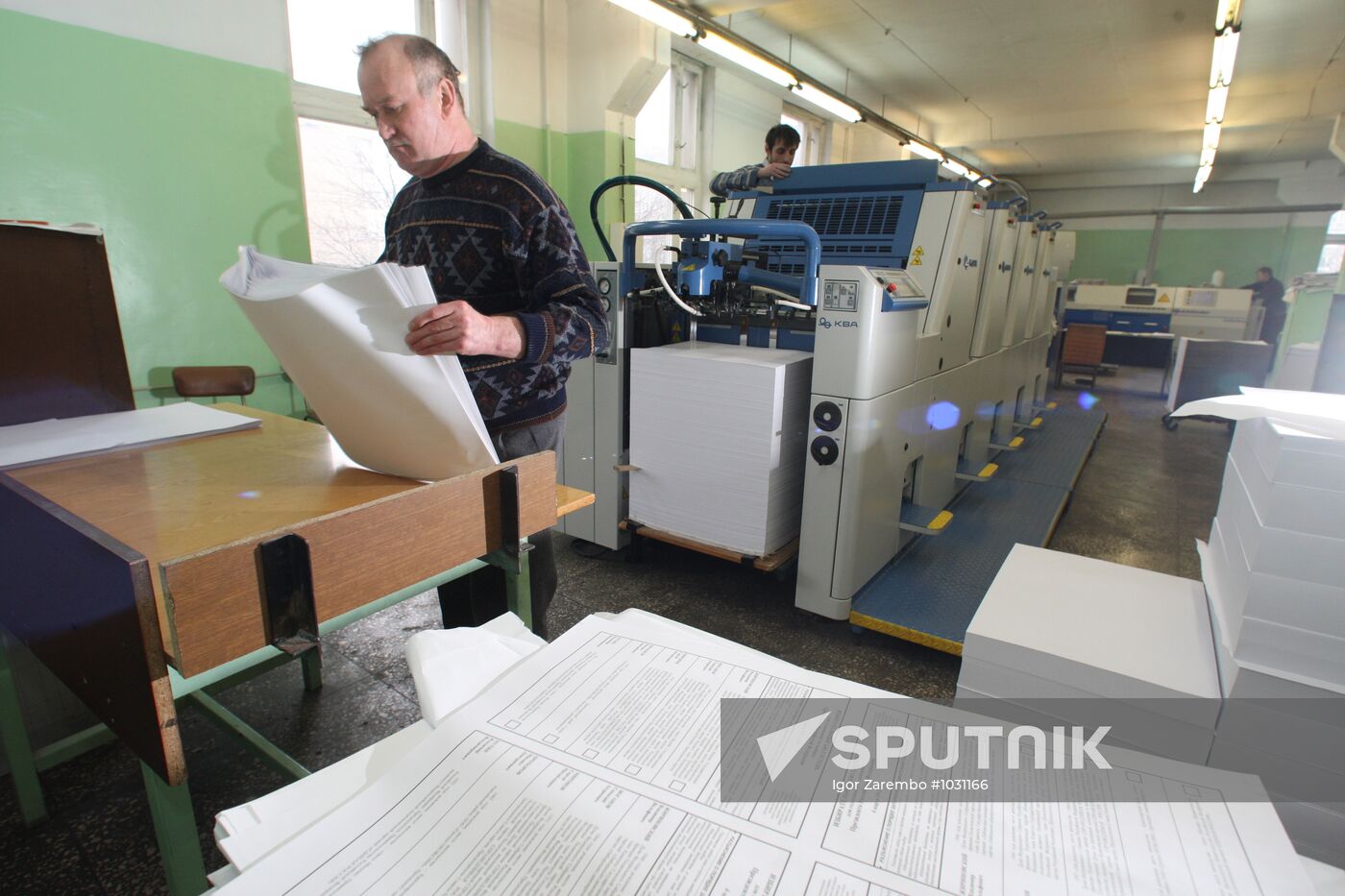 Election ballots printed in Kaliningrad
