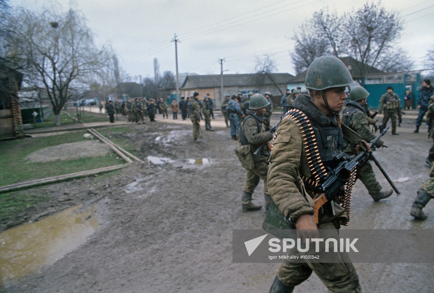 Russian soldiers in Chechnya