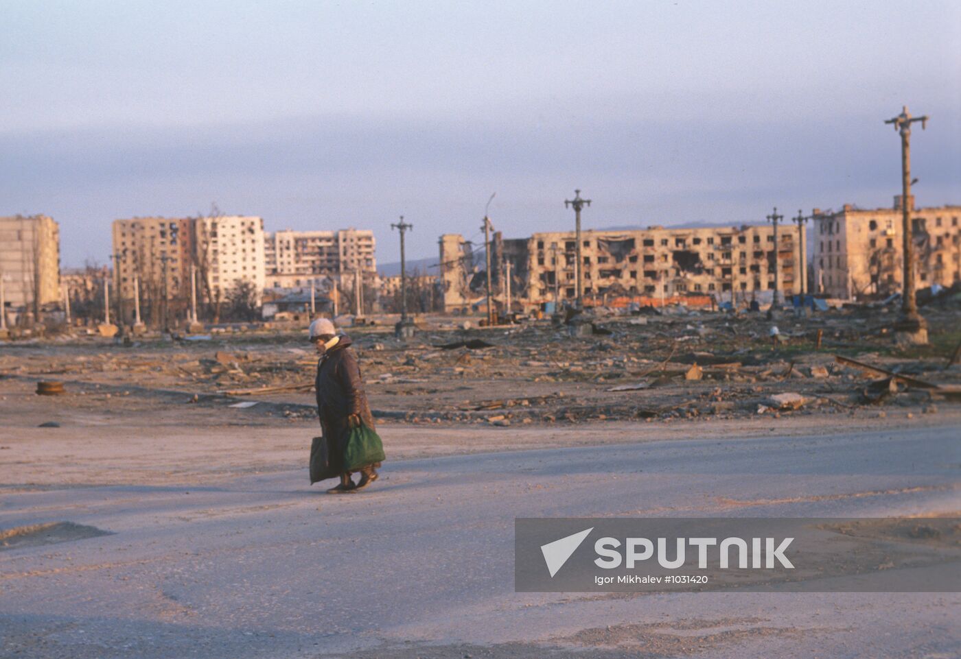 Resident of destroyed Grozny