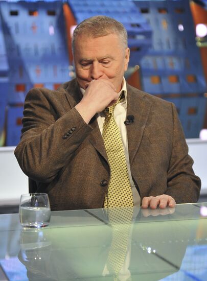 Vladimir Zhirinovsky debates with Natalia Narochnitskaya