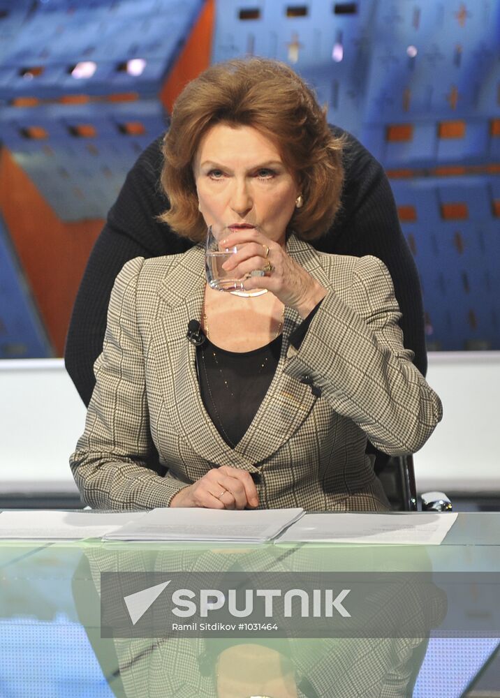 Vladimir Zhirinovsky debates with Natalia Narochnitskaya