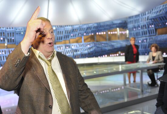 Vladimir Zhirinovsky debates with Natalia Narochnitskaya