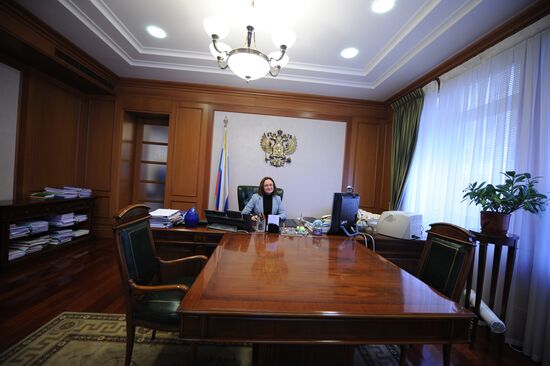Economic Development Minister Elvira Nabiullina's office