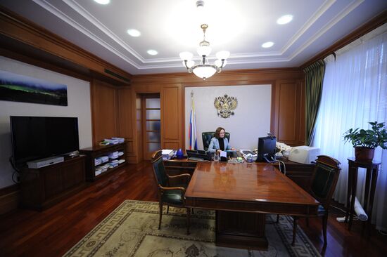 Economic Development Minister Elvira Nabiullina's office