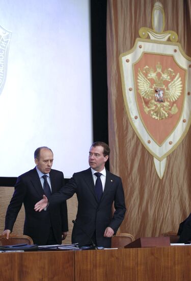 Dmitry Medvedev attends enlarged FSB Board meeting