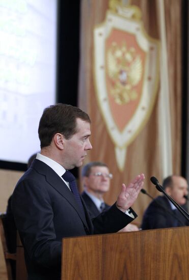 Dmitry Medvedev attends enlarged FSB Board meeting