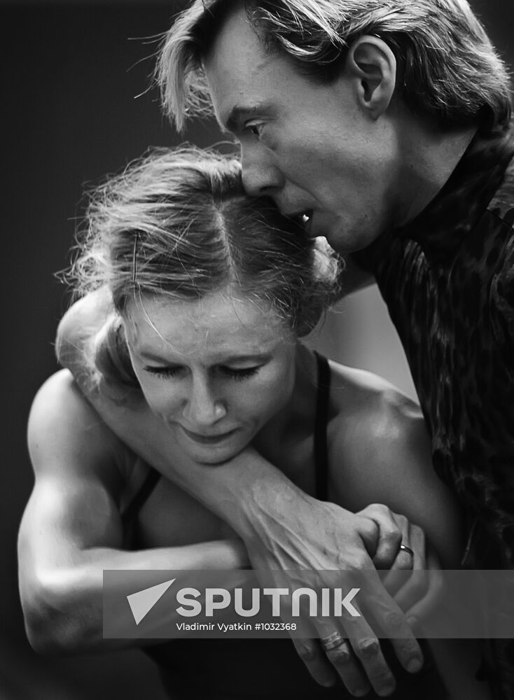 World ballet artists at rehearsal in Moscow