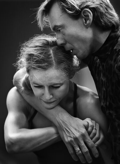 World ballet artists at rehearsal in Moscow