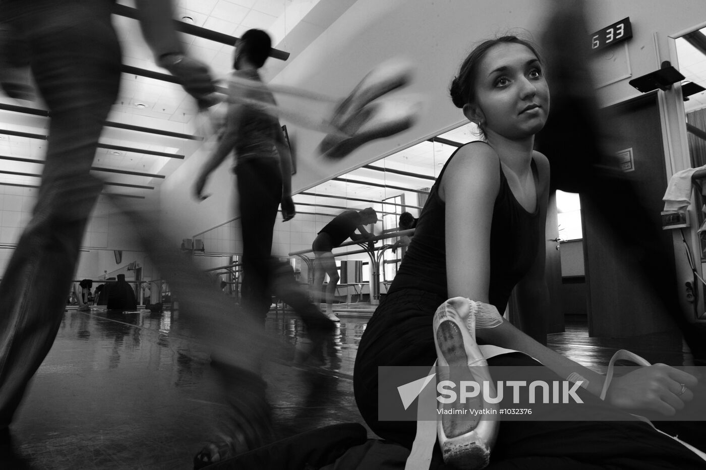 World ballet artists at rehearsal in Moscow