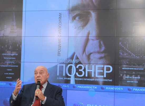 Vladimir Pozner gives news conference