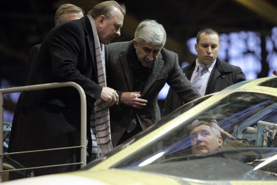 Deputy Prime Minister Dmitry Rogozin on visit to Novosibirsk