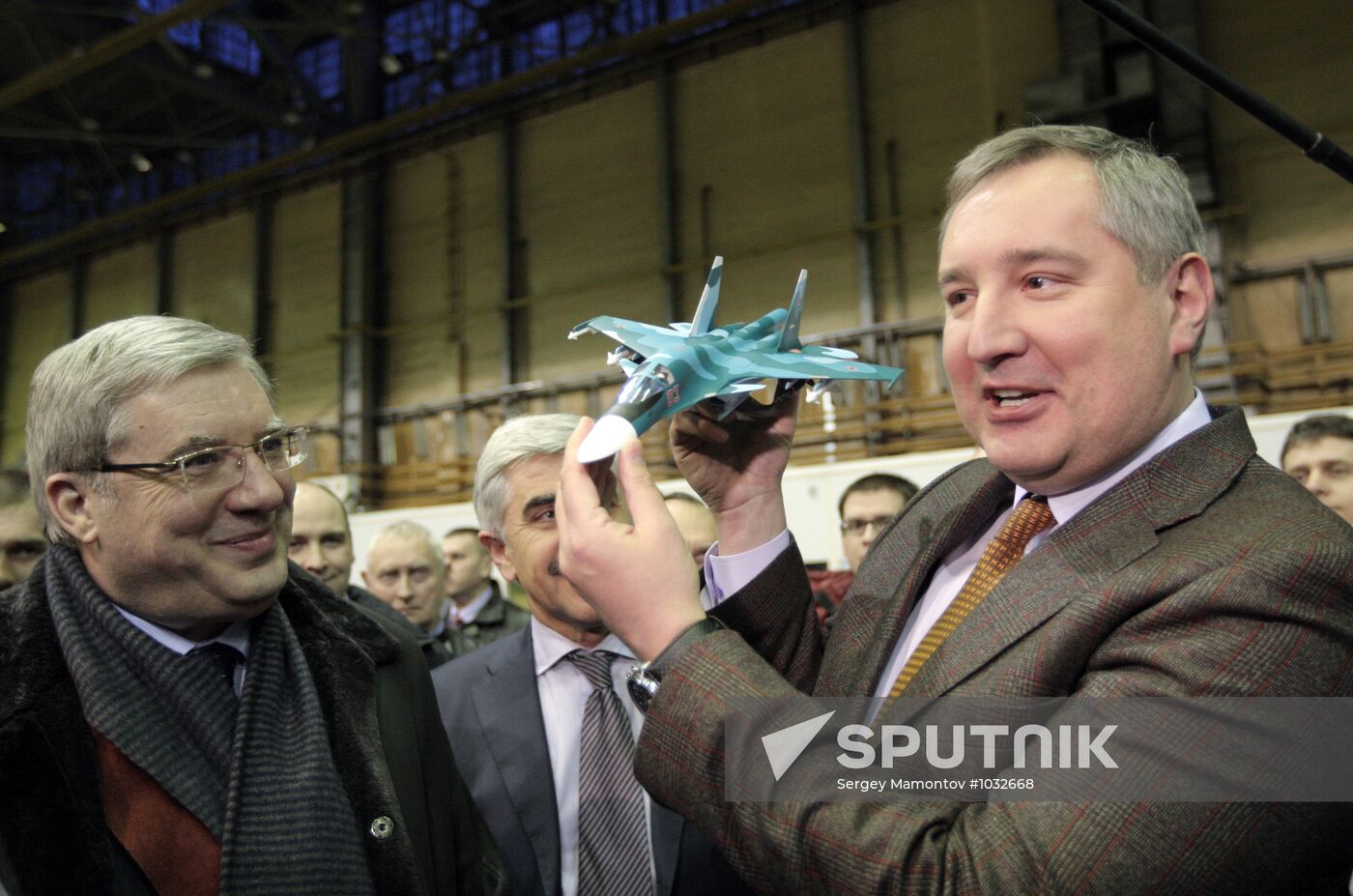 Deputy Prime Minister Dmitry Rogozin on visit to Novosibirsk